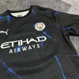 26-27 Manchester City (Loose and Thick Short Sleeves) Fleece Adult Sweater tracksuit