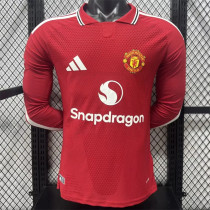 Long sleeve 26-27 Manchester United home Player Version Thailand Quality