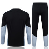 26-27 Real Madrid (black) Adult Sweater tracksuit set