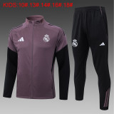 Young 26-27 Real Madrid (Dusty Purple) Jacket Sweater tracksuit set