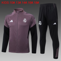 Young 26-27 Real Madrid (Dusty Purple) Jacket Sweater tracksuit set