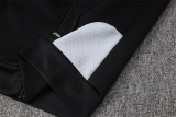 26-27 Real Madrid (black) Jacket Adult Sweater tracksuit set
