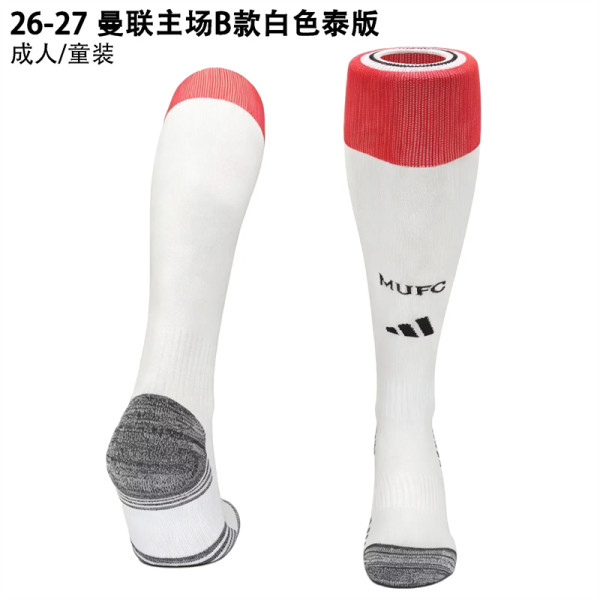 26-27 Manchester United home Soccer Socks