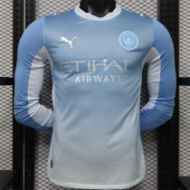 Long sleeve 26-27 Manchester City home Player Version Thailand Quality