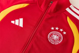 2026 Germany (red) Jacket black Adult Sweater tracksuit set