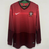 Long sleeve 2014 Portugal home Retro Jersey Thailand Quality