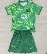 Kids kit 26-27 FC Barcelona (Goalkeeper) Thailand Quality