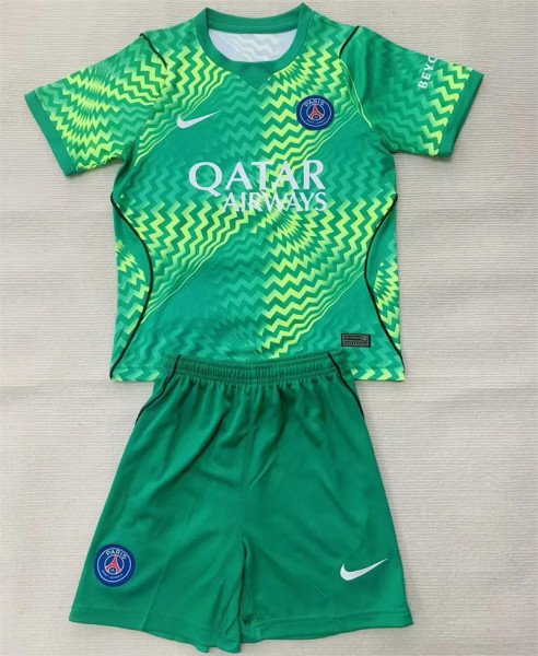 Kids kit 26-27 Paris Saint-Germain (Goalkeeper) Thailand Quality