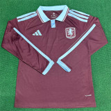 26-27 Aston Villa home Long sleeve Thailand Quality