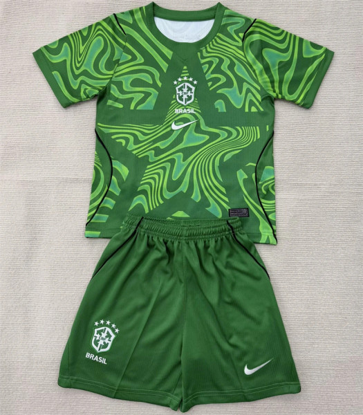 Kids kit 2026 Brazil (goalkeeper) Thailand Quality