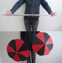 Cane to Two Parasols