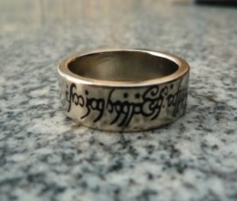 Magnetic Engraved PK Ring - Letter Pattern (18mm)