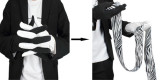 B/W Gloves To Zebra Streamer