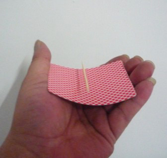 Floating Toothpick on Card