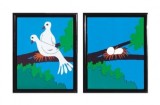 Dove Frame (Two Doves Version)