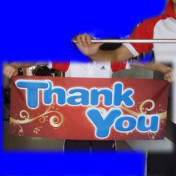 Thank You Streamer for Metal Vanishing Cane