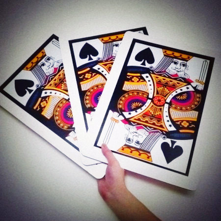 Automatic Three Card Monte - Giant (42.5x28cm)