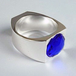 The Lord of the Rings - Magnetic and Reflection PK Ring (Blue Gem, 3 Sizes)