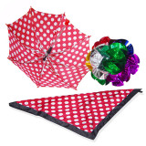 Polka Dot Silk & Umbrella