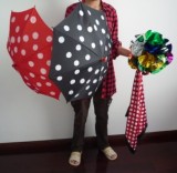 Polka Dot Silk & Umbrella