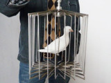 Appearing Bird Cage - Rectangle 12.5 Inch (Gold/Silver)