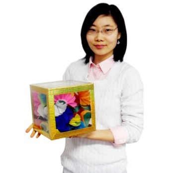 8 inch Crystal Clear Cube - Large