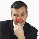 Clown Joker Red Nose - Rubber