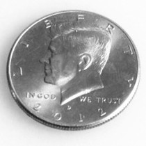 Super Steel Shimmed U.S. Half Dollar