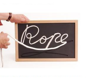 Rope Black Board - Plastic Bag Packaging