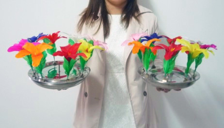 Double Flowers From Fire Pan