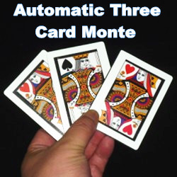 Automatic Three Card Monte - Poker Size (8.8x6.4cm)