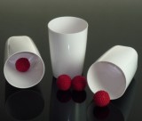 Cups and Balls w/Chop Cup Combo (Porcelain White, Plastic) by 52magic