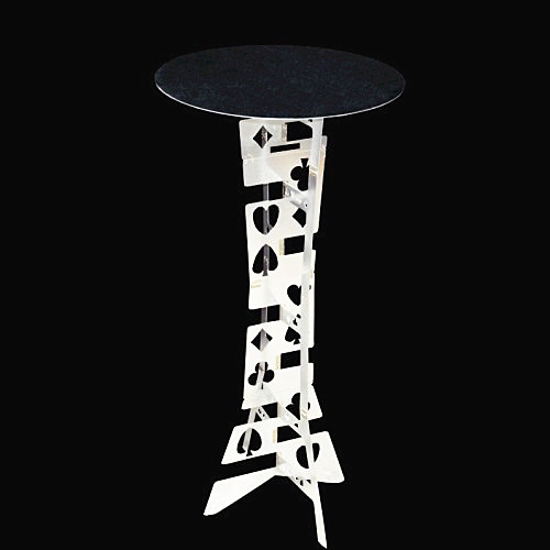 Folding Table - Aluminium (Round Desktop, Silver)