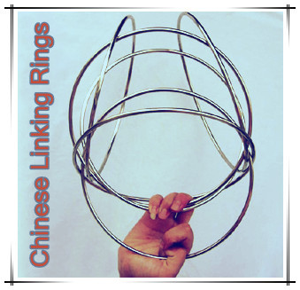 Traditional Chinese Linking Rings 6 Rings Set - Magnetic Lock (12 Inch)