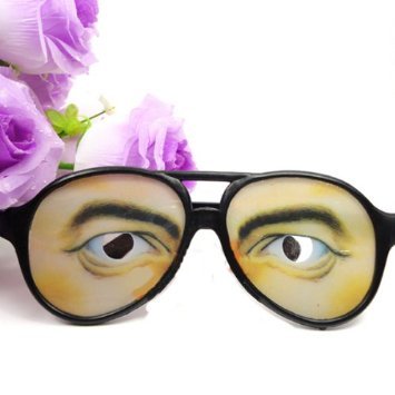 1 Pair Male Joke Funny Glasses