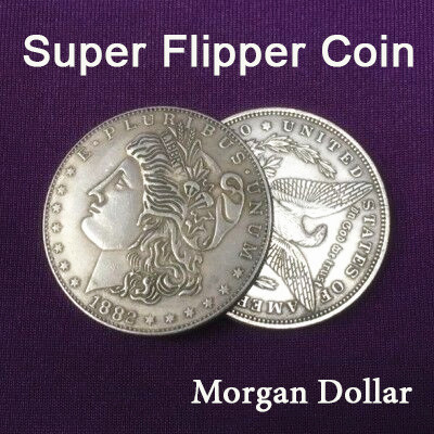 Super Flipper Coin (Morgan Dollar, Brass)
