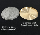 Expanded Shell Super Morgan Dollar (Head/Tail, Brass)