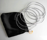 Deluxe Linking Rings 6 Rings Set (8.7 Inch, Chrome, Solid)