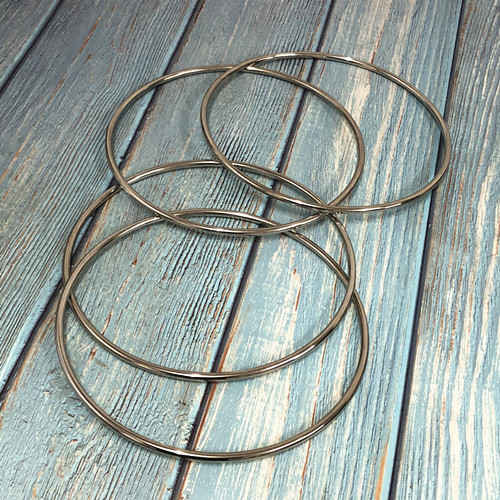 Deluxe 8.7 Inch Linking Rings (Set of 4, Chrome) - Magic Trick