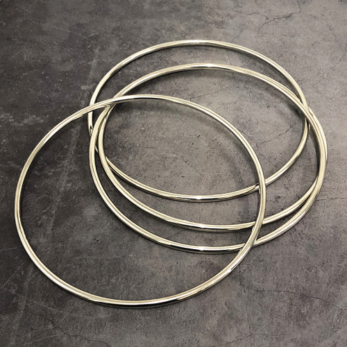 Deluxe 8.7 Inch Linking Rings (Set of 4, Chrome) - Magic Trick