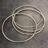 Deluxe 8.7 Inch Linking Rings (Set of 4, Chrome)