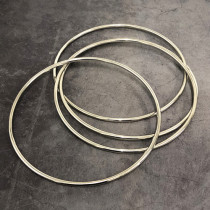Deluxe 8.7 Inch Linking Rings (Set of 4, Chrome)