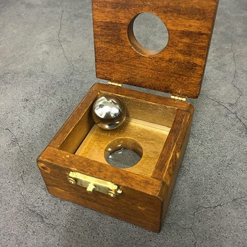 Steel Ball Thru Glass