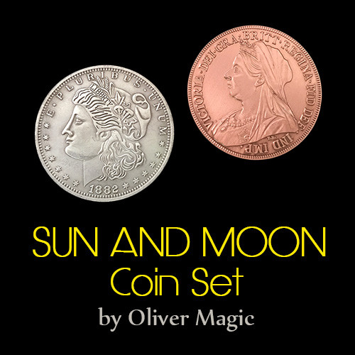 Sun and Moon Coin Set (Morgan Dollar) by Oliver Magic