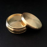 Buddha Boston Box - Half Dollar Size (Brass)