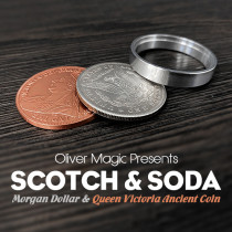 Scotch & Soda (Morgan Dollar and Queen Victoria Ancient Coin) by Oliver Magic