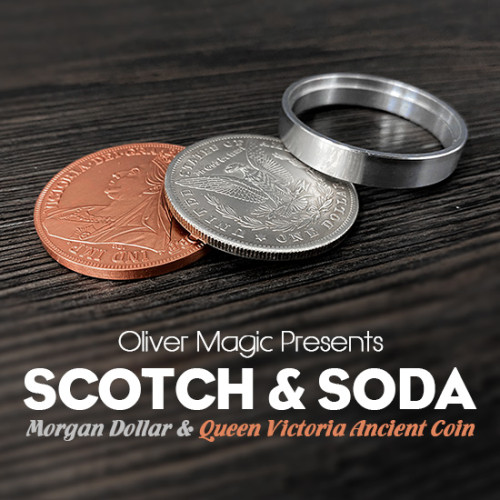 Scotch & Soda (Morgan Dollar and Queen Victoria Ancient Coin) by Oliver Magic