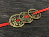 Chinese Coins and Ribbon by Jimmy Fan