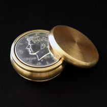 Buddha Boston Box - Half Dollar Size (Brass)