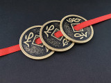Chinese Palace Coins and Ribbon by Jimmy Fan